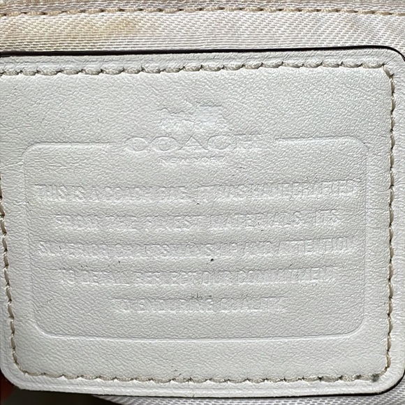 Coach Prairie Signature Jacquard Satchel Light Gold Light Khaki Chalk 36311 - Picture 9 of 14